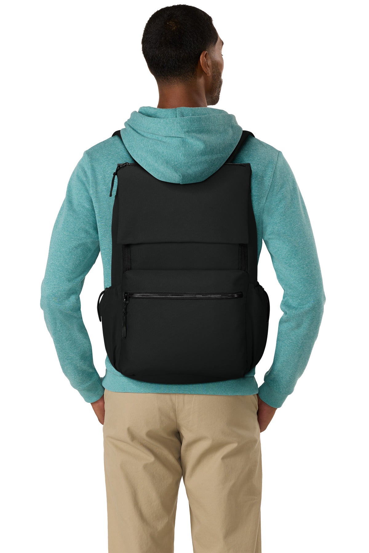 DeepBlack Port Authority Matte Oxford Backpack BG940