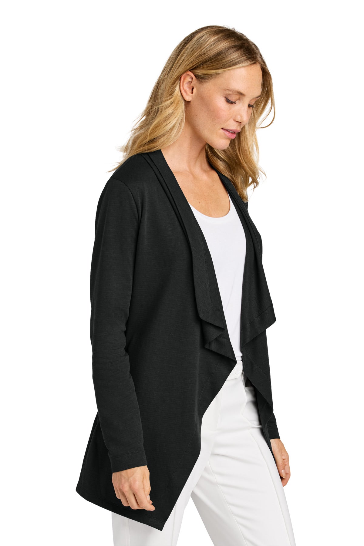DeepBlack Port Authority Women's Breakwater Open Cardigan LK820
