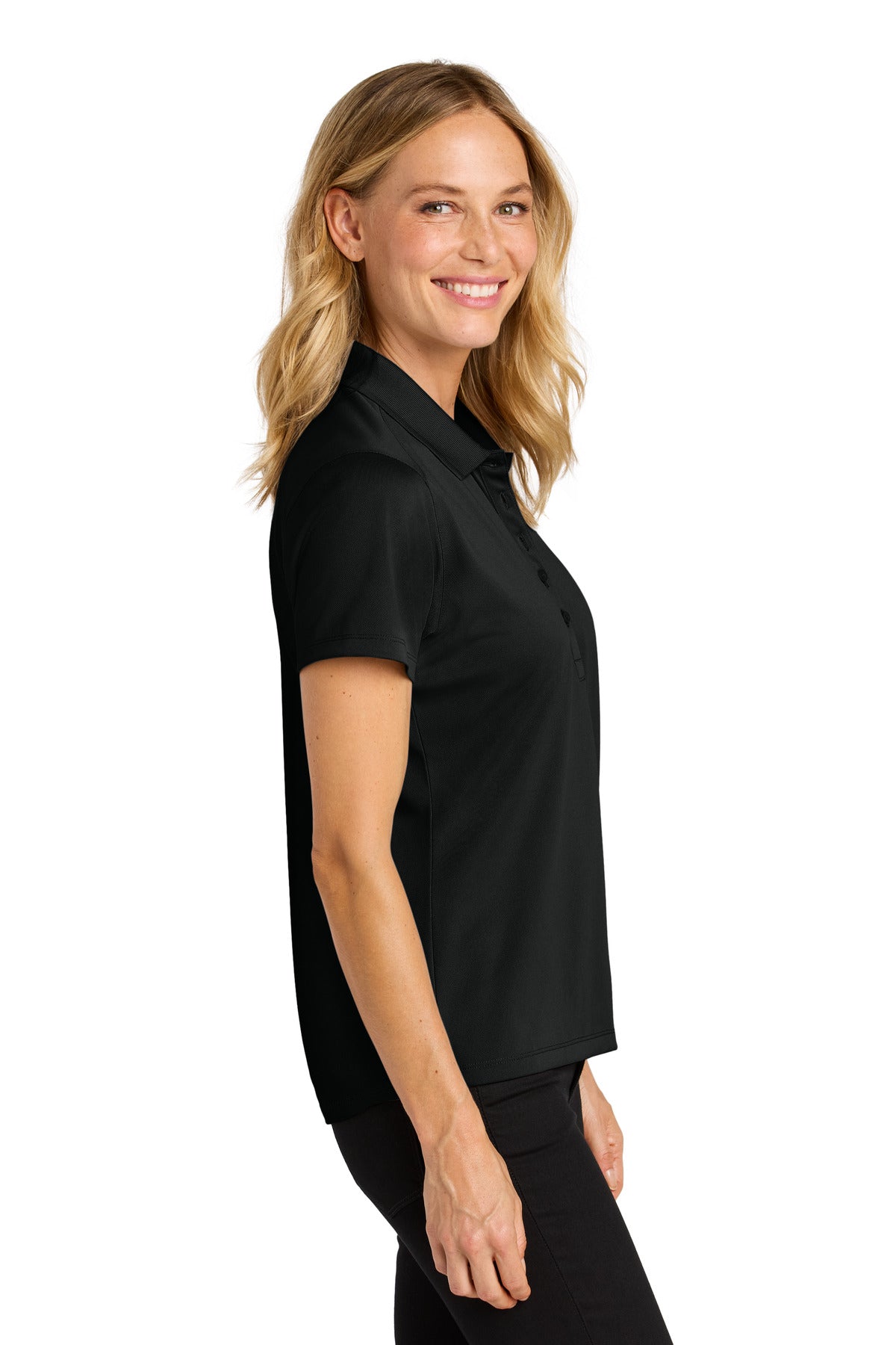 DeepBlack Port Authority Women's Wearever Performance Pique Polo LK240