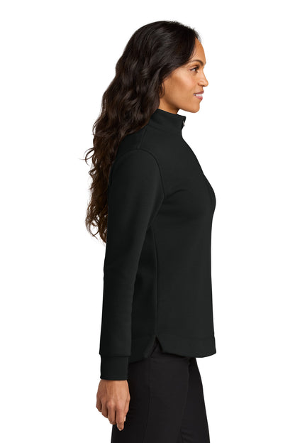 DeepBlack Port Authority Women's Wearever Signature Double Pique 1/4-Zip LK210