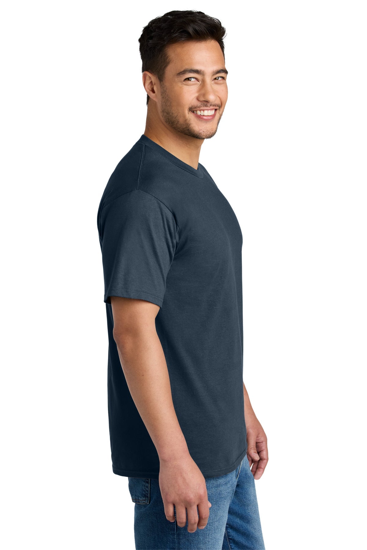 DeepNavy Port & Co CVC Tee PC340