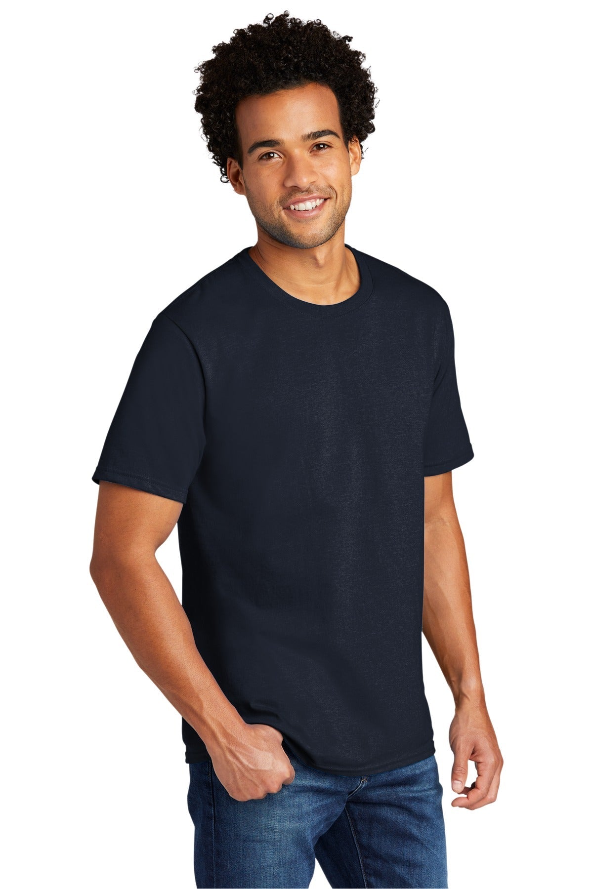DeepNavy Port & Co Tri-Blend Tee. PC330
