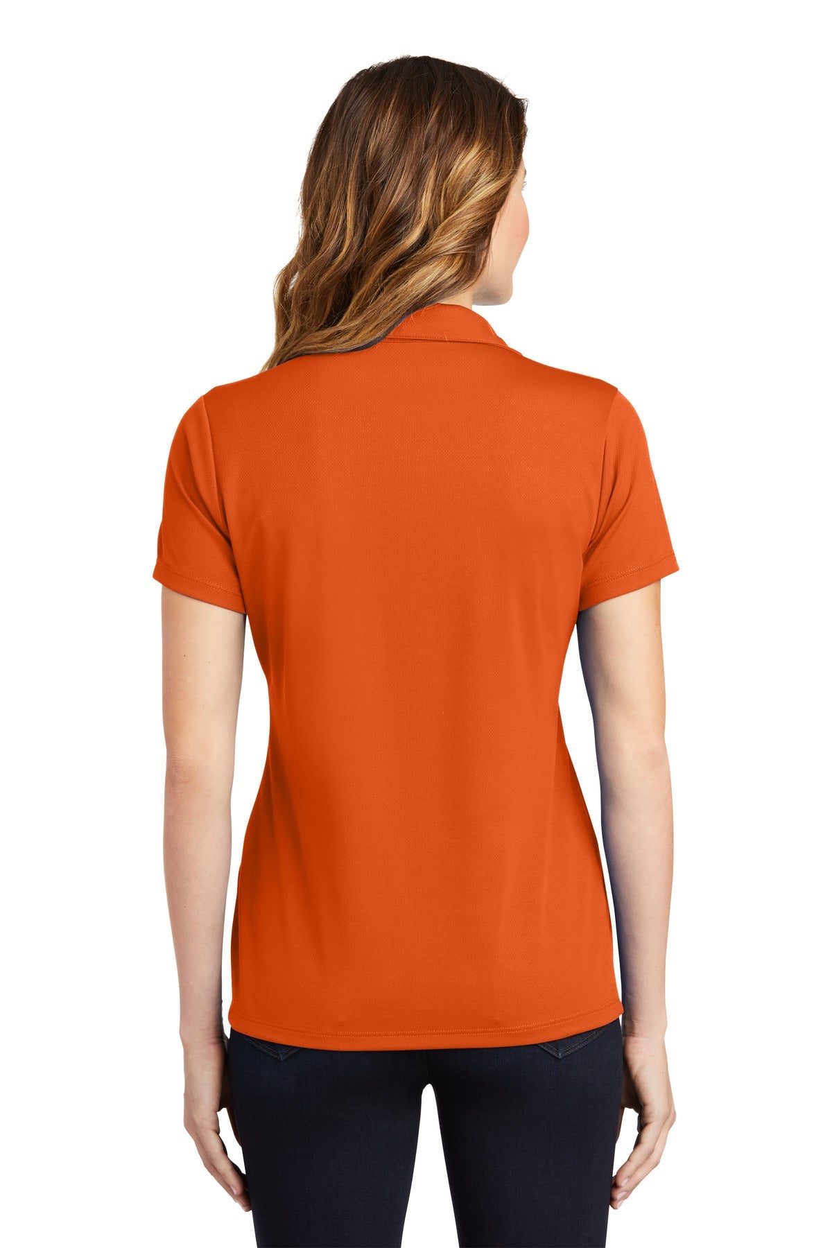 DeepOrange Sport-Tek Women's PosiCharge RacerMesh Polo. LST640