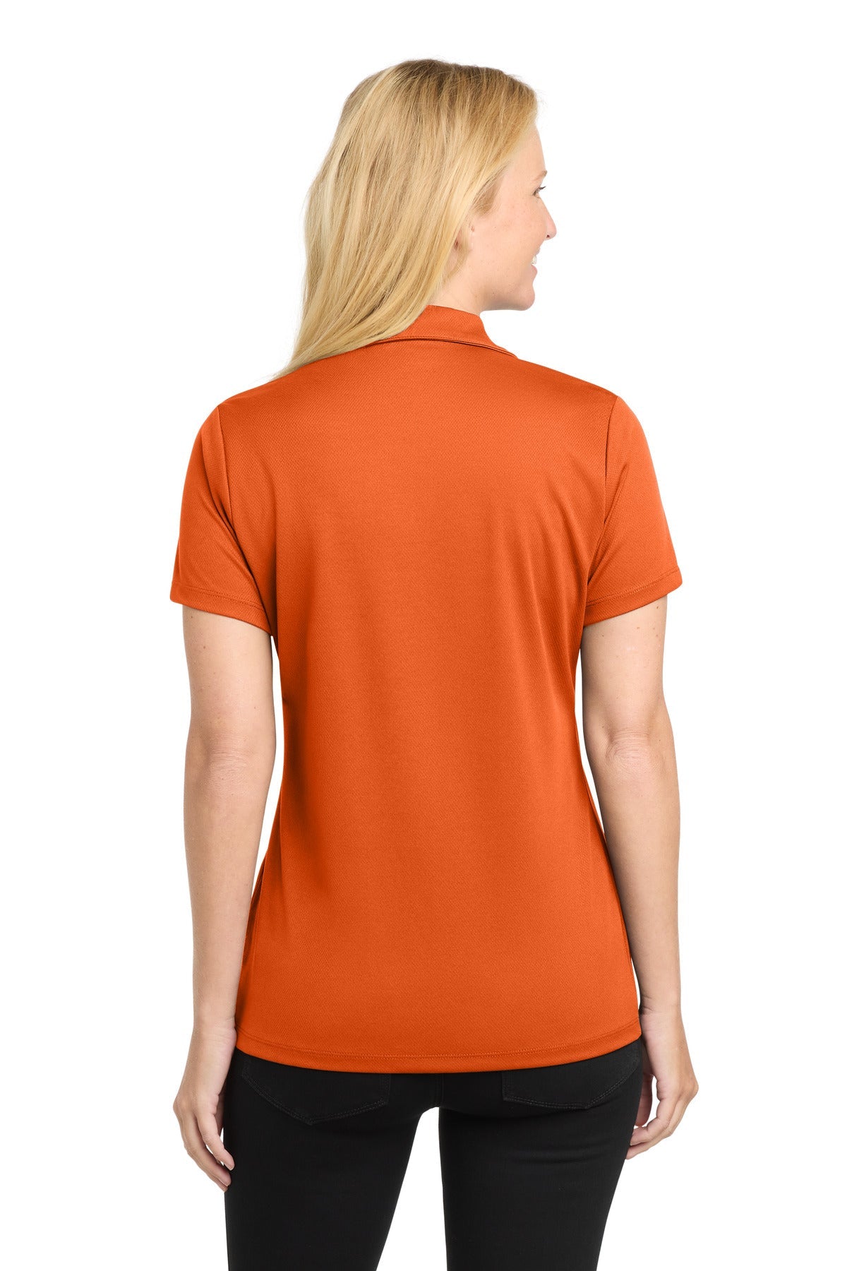 DeepOrange Sport-Tek Women's PosiCharge RacerMesh Polo. LST640