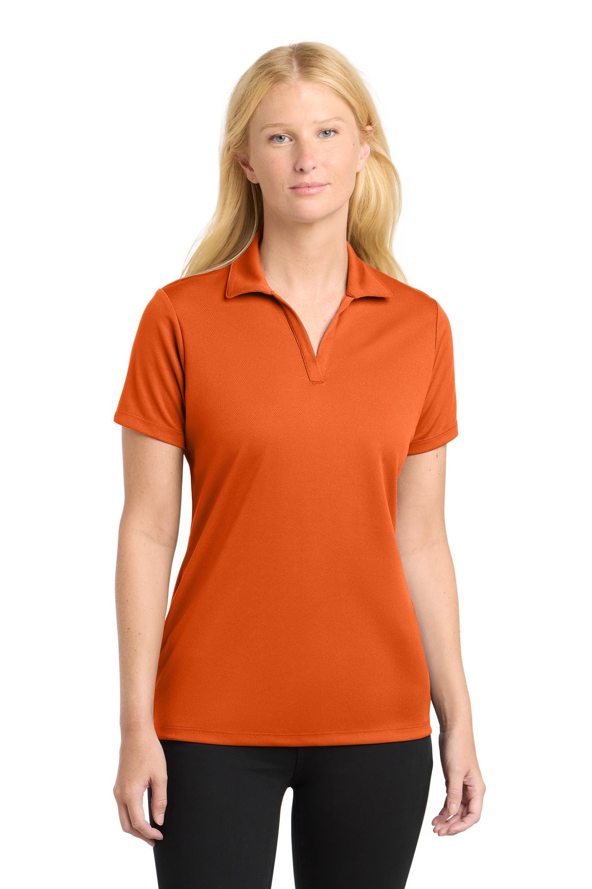 DeepOrange Sport-Tek Women's PosiCharge RacerMesh Polo. LST640