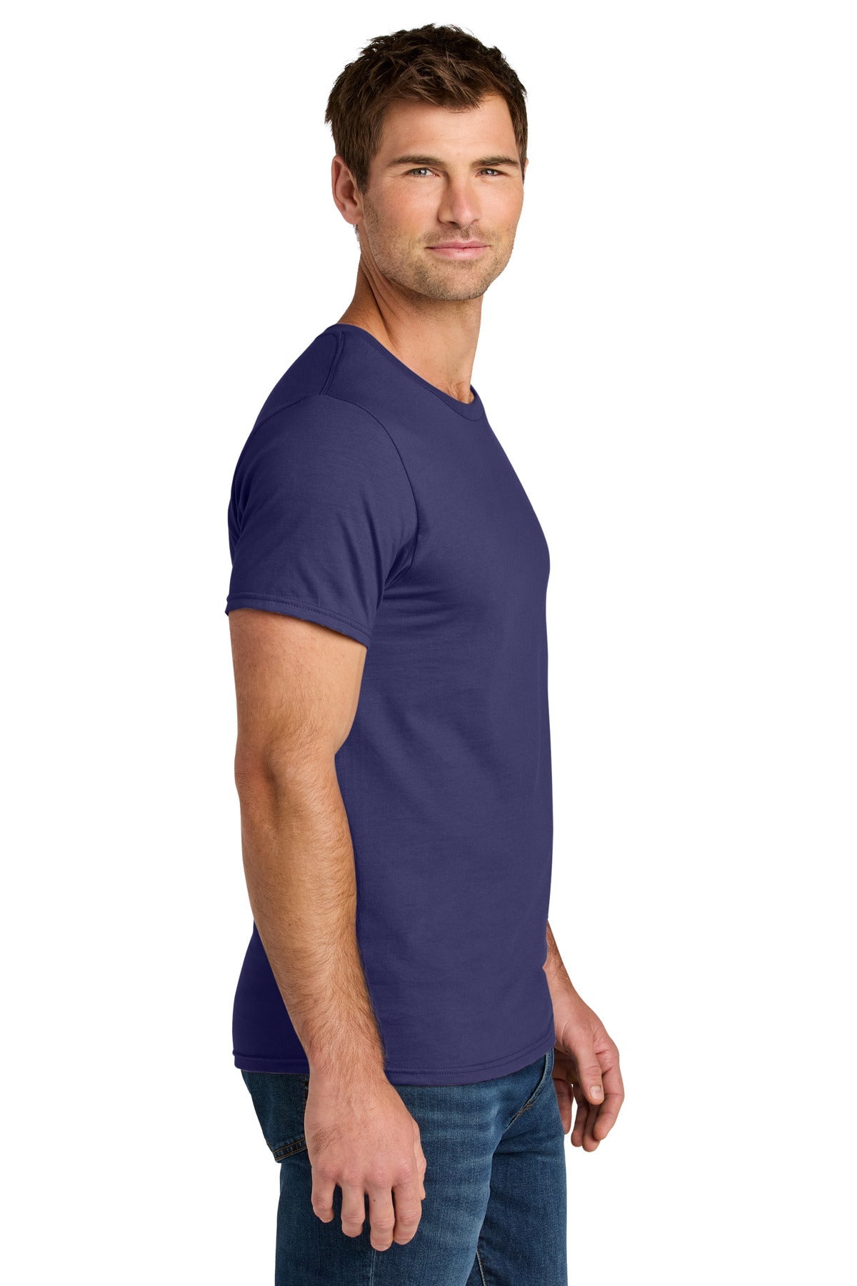 DeepPurple Jerzees Ultimate Unisex Ring Spun T-Shirt IC46M