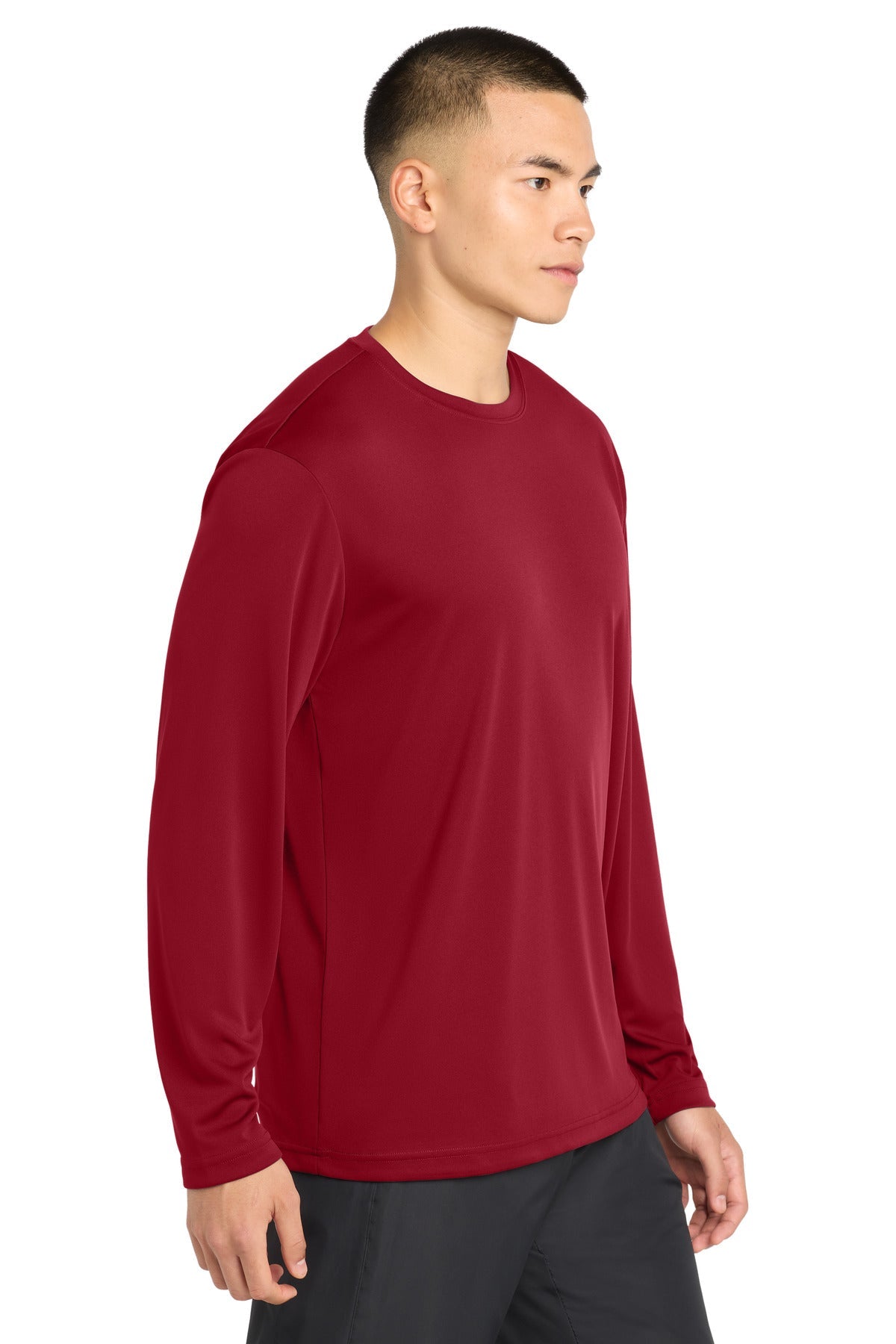 DeepRed Sport-Tek Long Sleeve PosiCharge Competitor Tee. ST350LS