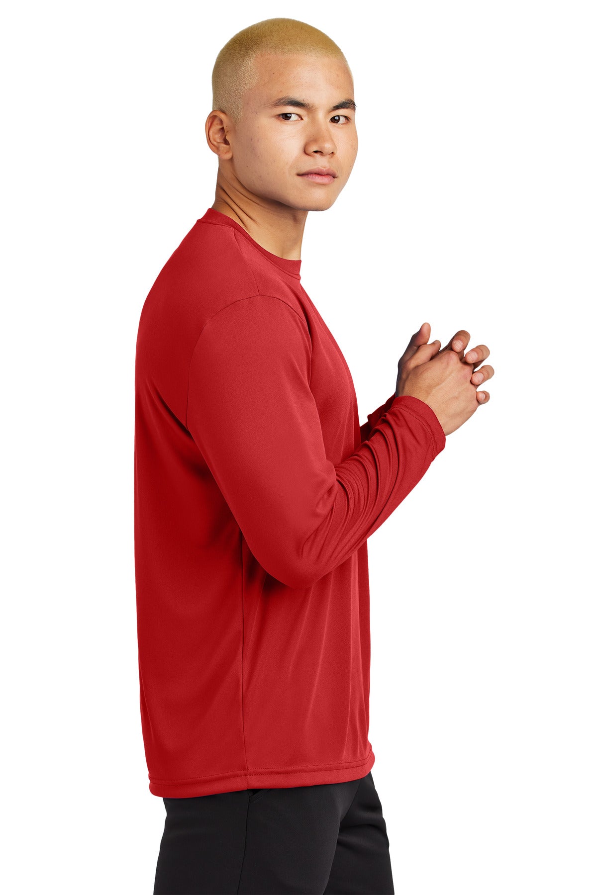 DeepRed Sport-Tek Long Sleeve PosiCharge Competitor Tee. ST350LS