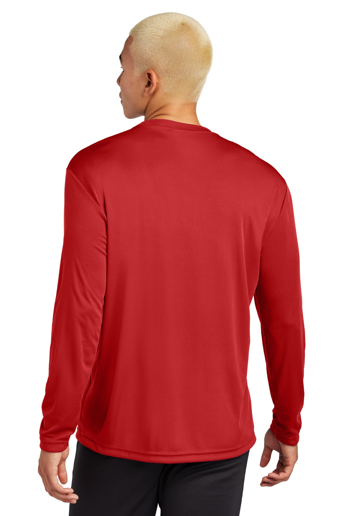 DeepRed Sport-Tek Long Sleeve PosiCharge Competitor Tee. ST350LS