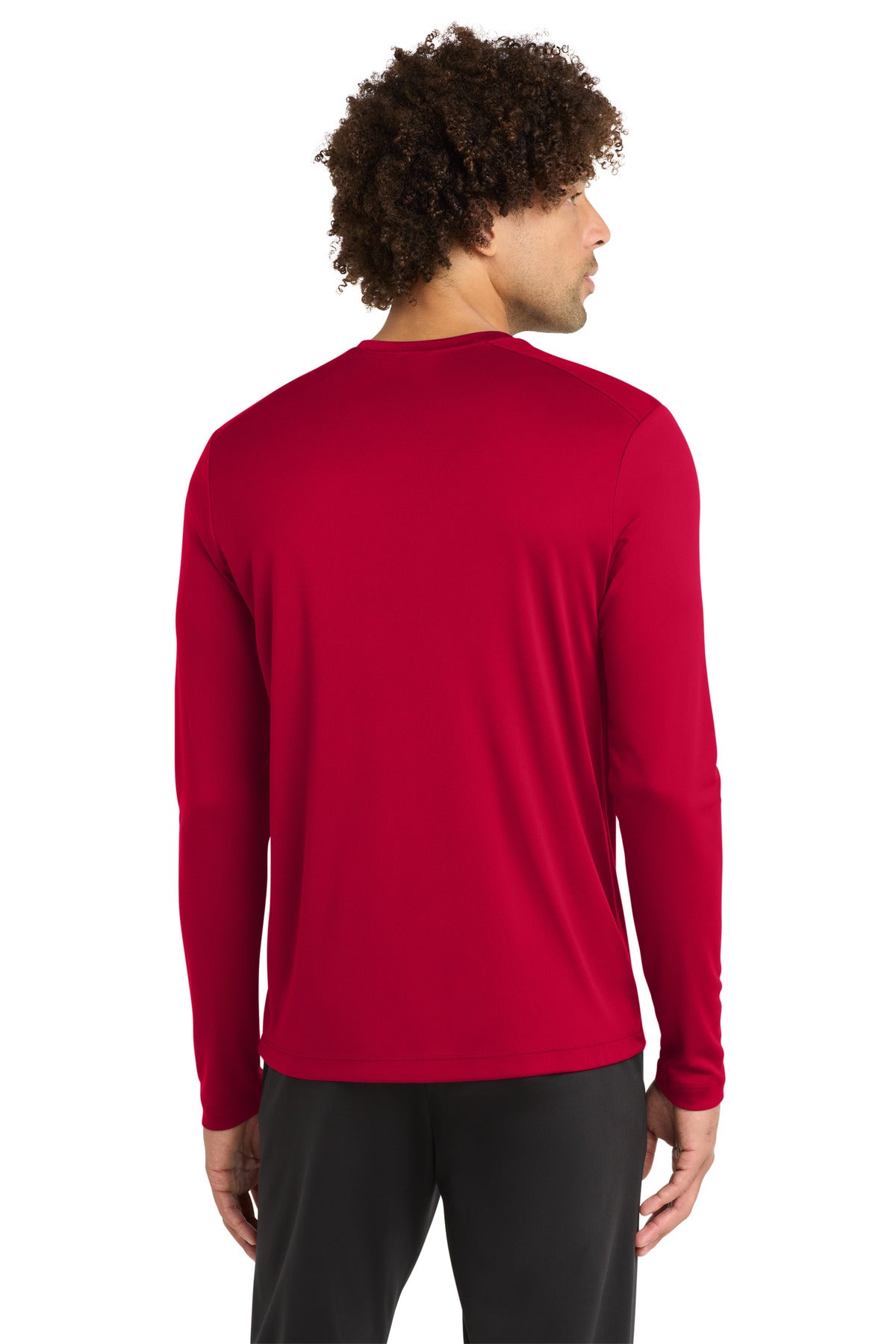 DeepRed Sport-Tek Posi-UV Pro Long Sleeve Tee. ST420LS