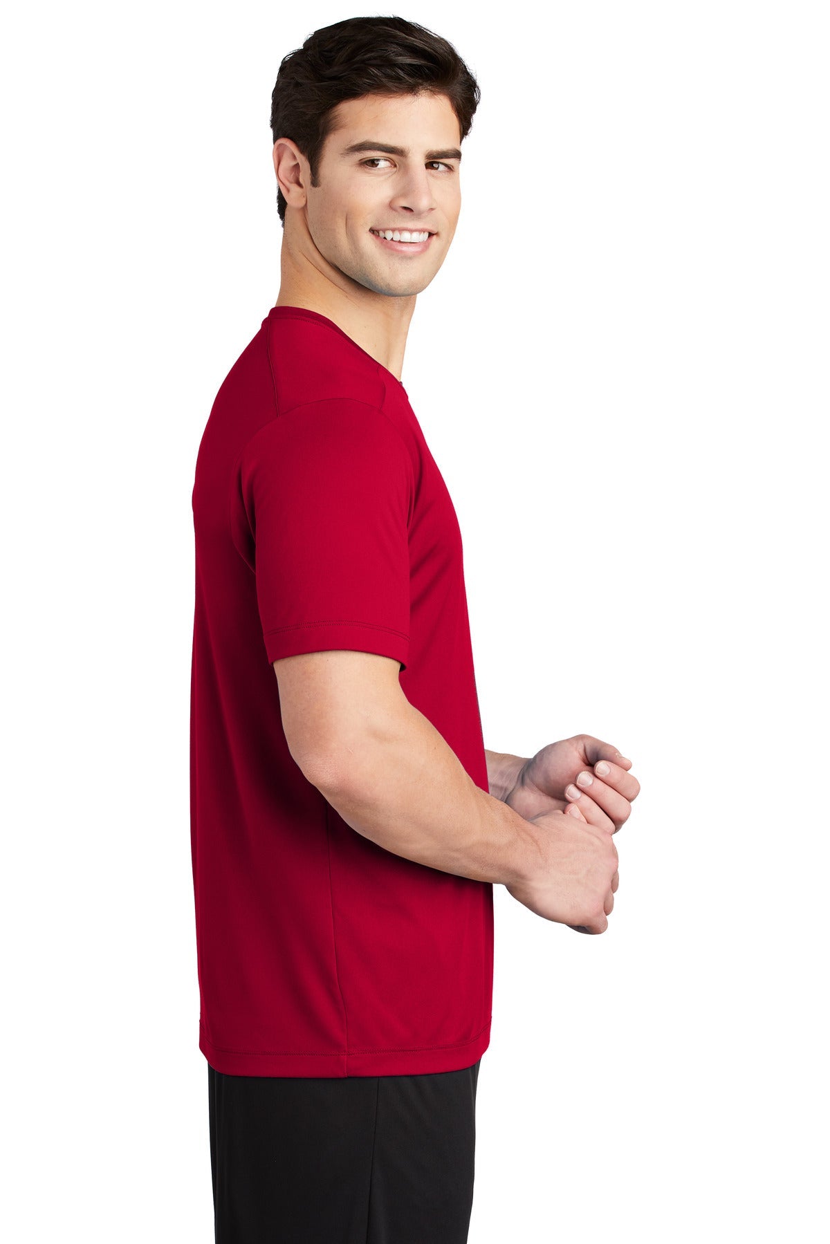 DeepRed Sport-Tek Posi-UV Pro Tee. ST420