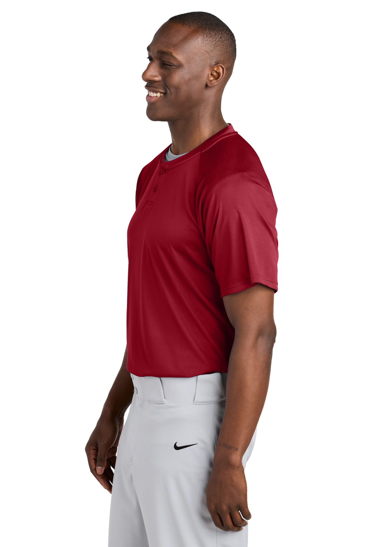 DeepRed Sport-Tek PosiCharge Competitor 2-Button Henley ST359
