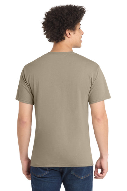 Desert Sand Port & Co Tall Core Blend Tee. PC55T