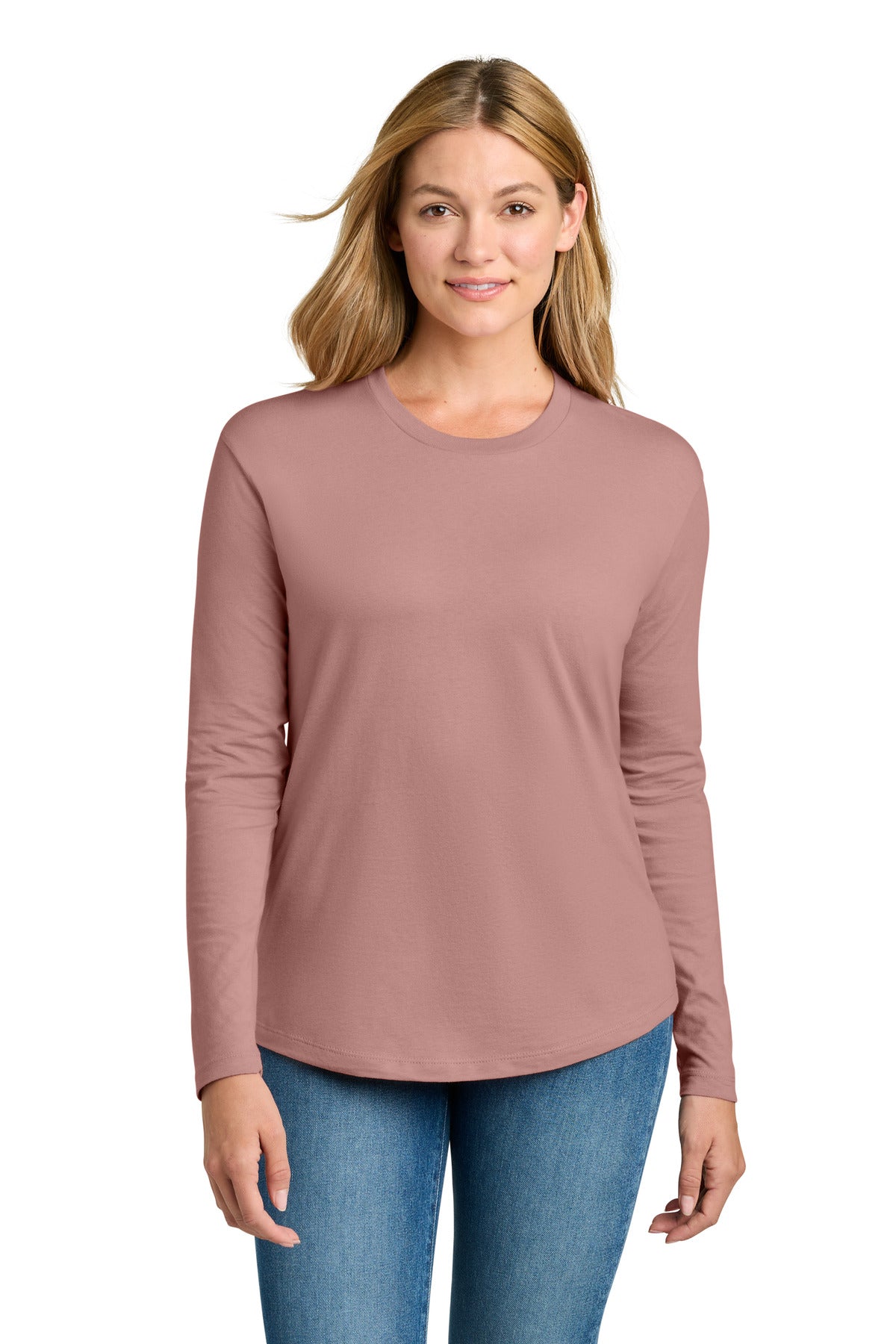 DesertPink Next Level Apparel Women's Cotton Relaxed Long Sleeve Tee NL3911