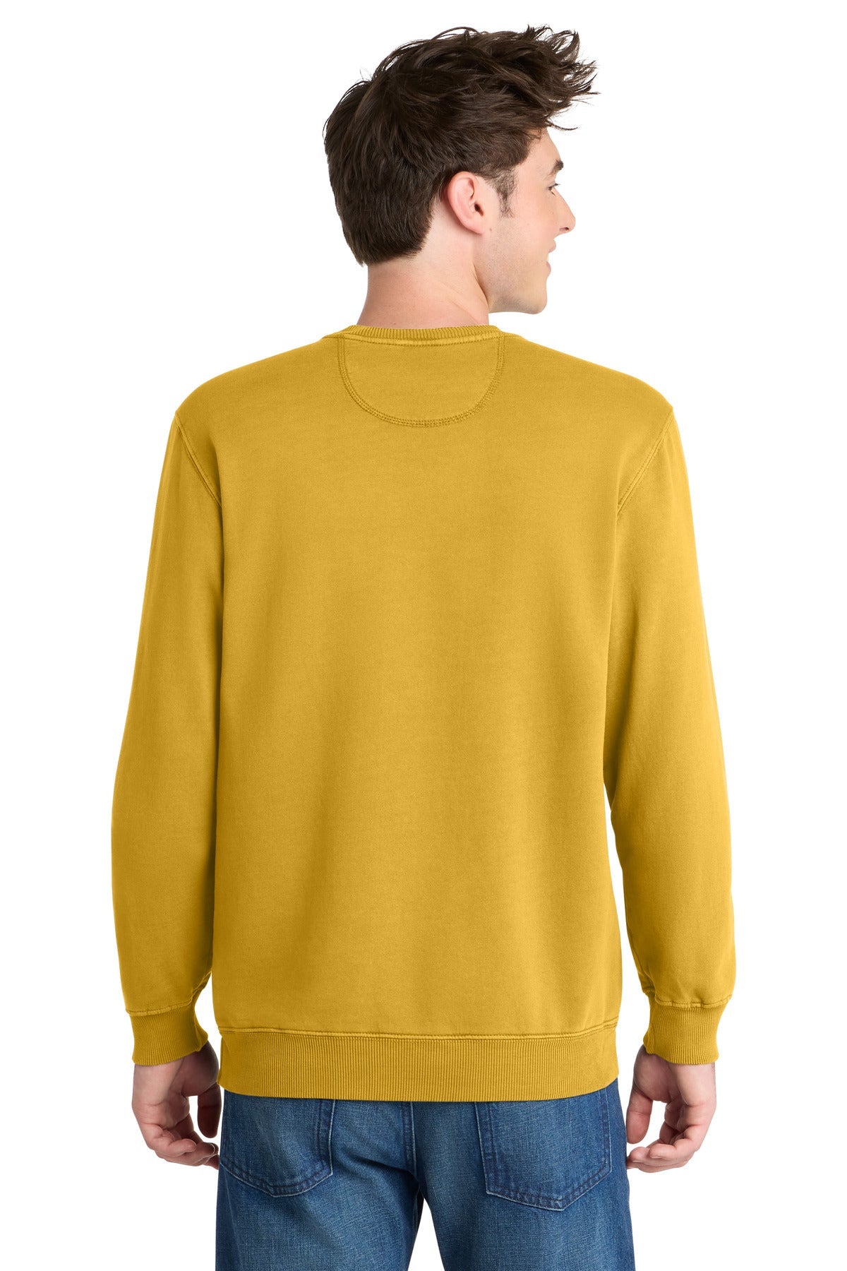 Dijon Port & Co Beach Wash Garment-Dyed Crewneck Sweatshirt PC098