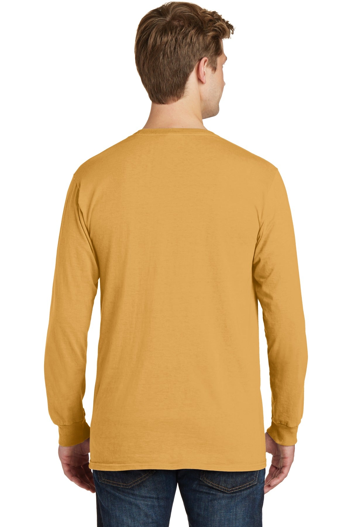 Dijon Port & Co Beach Wash Garment-Dyed Long Sleeve Tee PC099LS