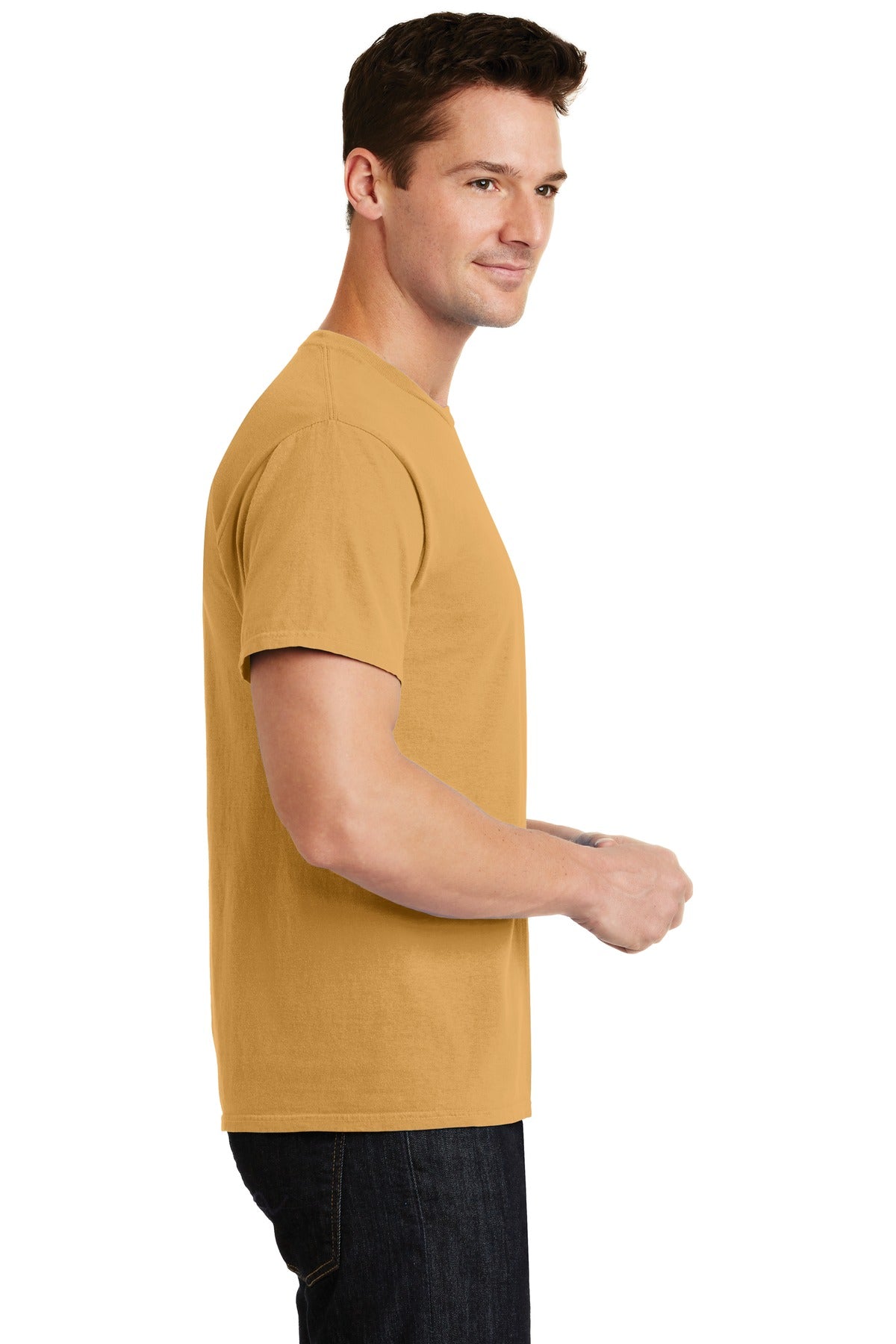 Dijon Port & Co Beach Wash Garment-Dyed Tee. PC099