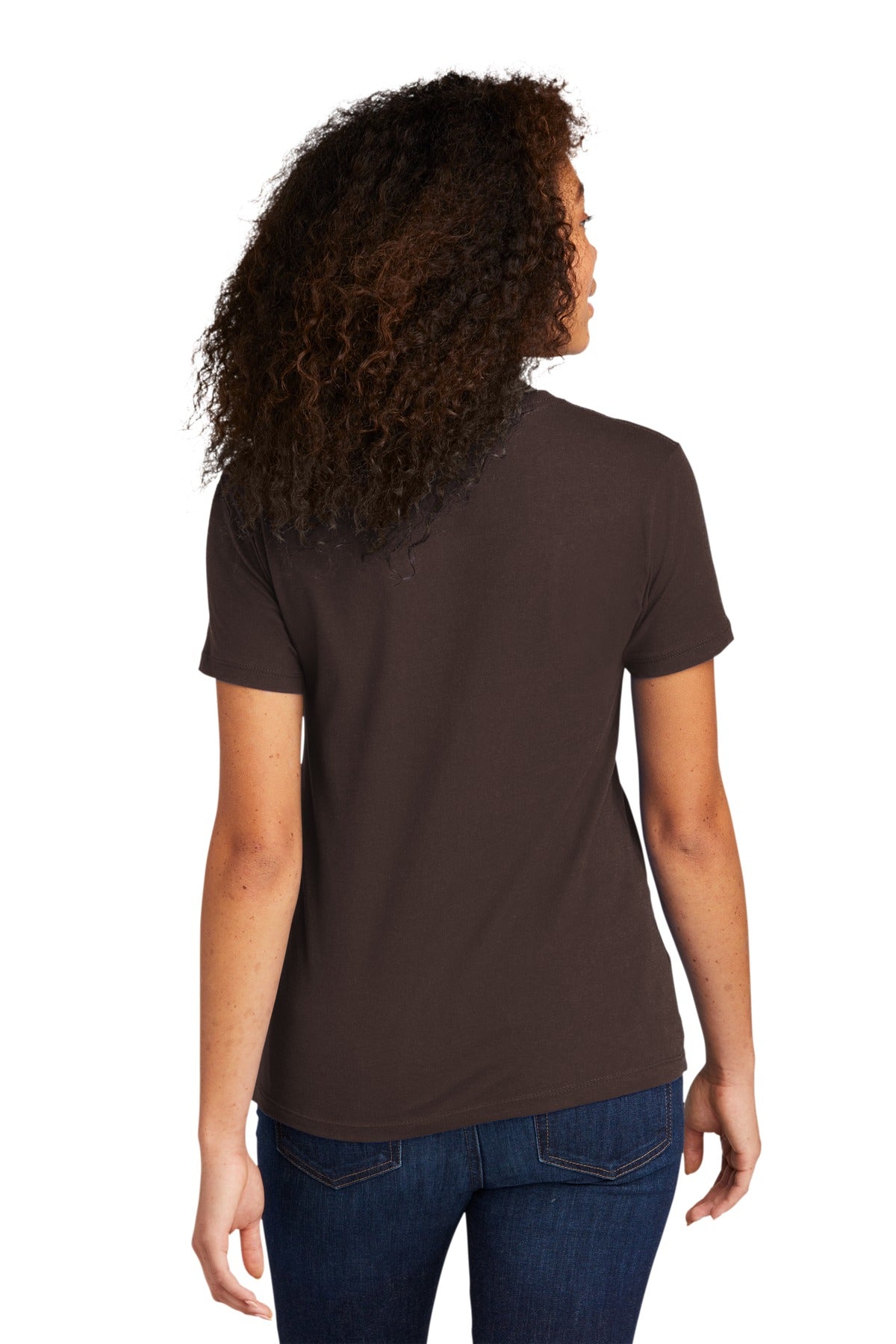DKChocolte Next Level Apparel Women's Cotton Tee. NL3900