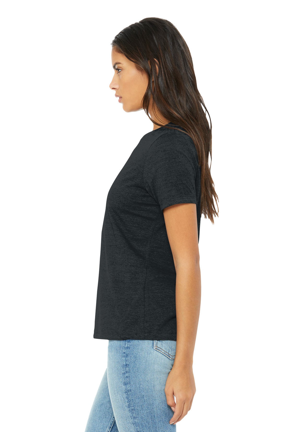 DkGyHthr BELLA+CANVAS Women's Relaxed CVC Tee BC6400CVC