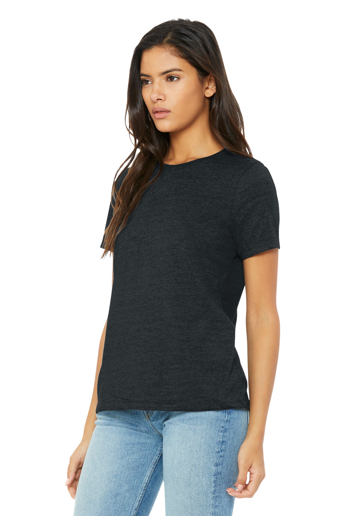 DkGyHthr BELLA+CANVAS Women's Relaxed CVC Tee BC6400CVC