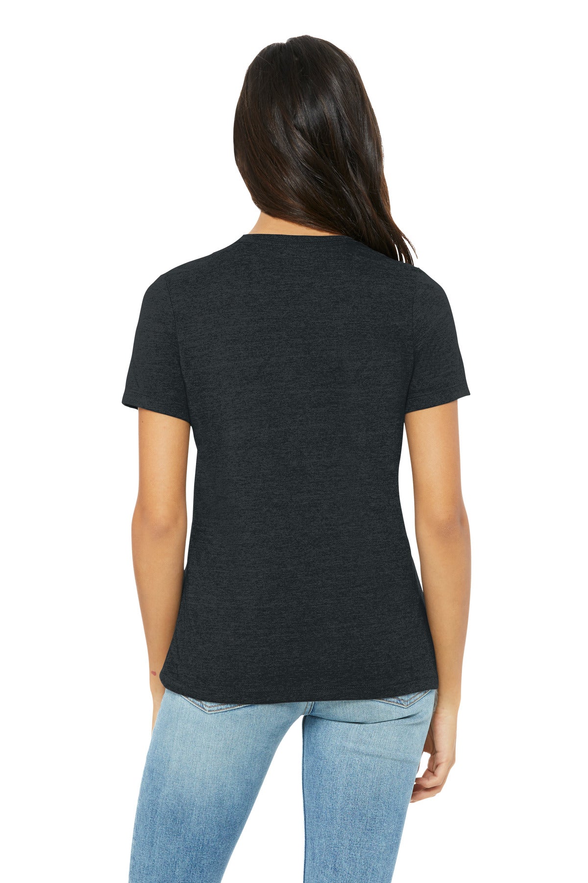 DkGyHthr BELLA+CANVAS Women's Relaxed CVC Tee BC6400CVC