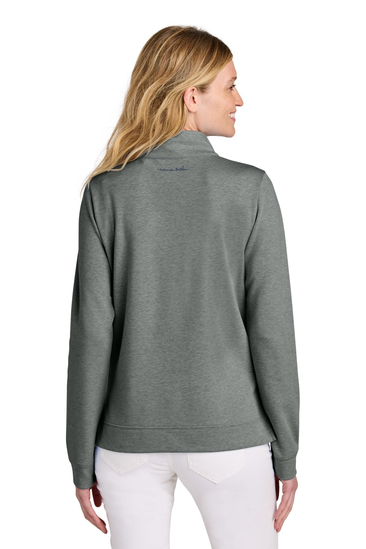 DkGyHthr TravisMathew Women's Coveside 1/2-Zip TM1LD007