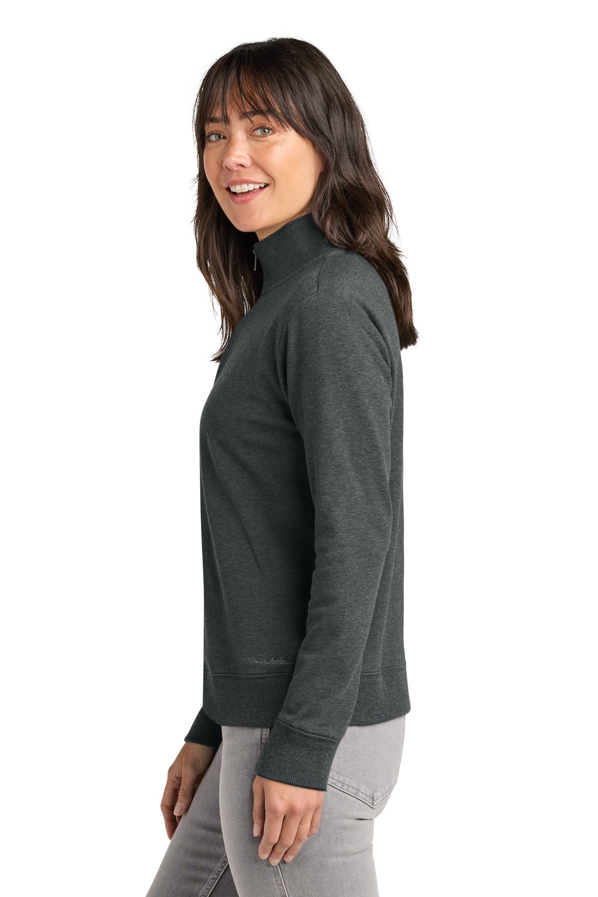 DkGyHthr TravisMathew Women's Ocean Villa 1/4-Zip TMA41428