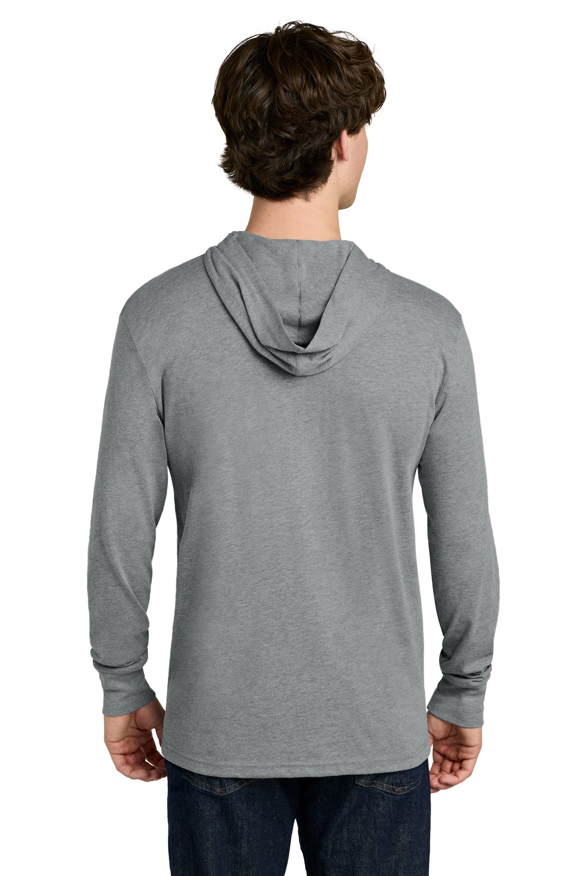 DkHtGray Next Level Apparel CVC Long Sleeve Hoodie NL6221