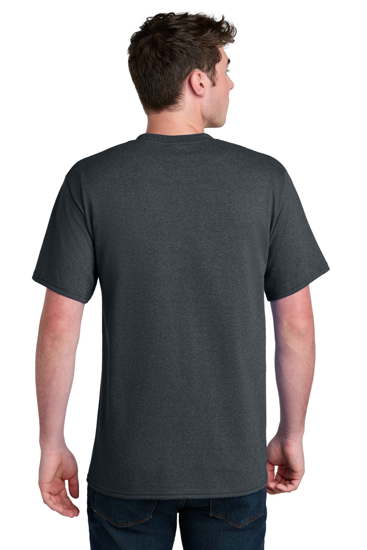 DkHtGry Port & Co Core Blend Recycled Tee PC01