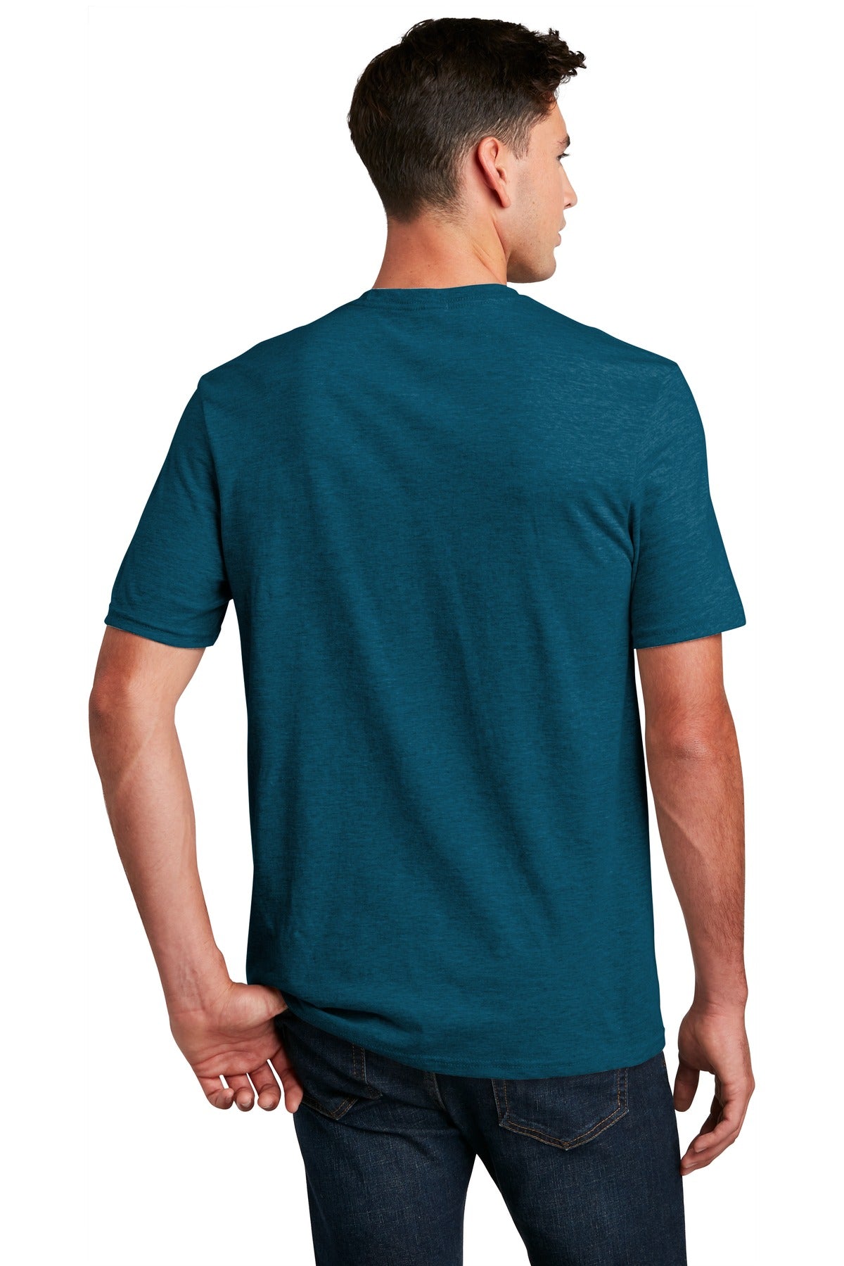 Dp Turqu Fleck District Perfect Blend CVC Tee. DM108
