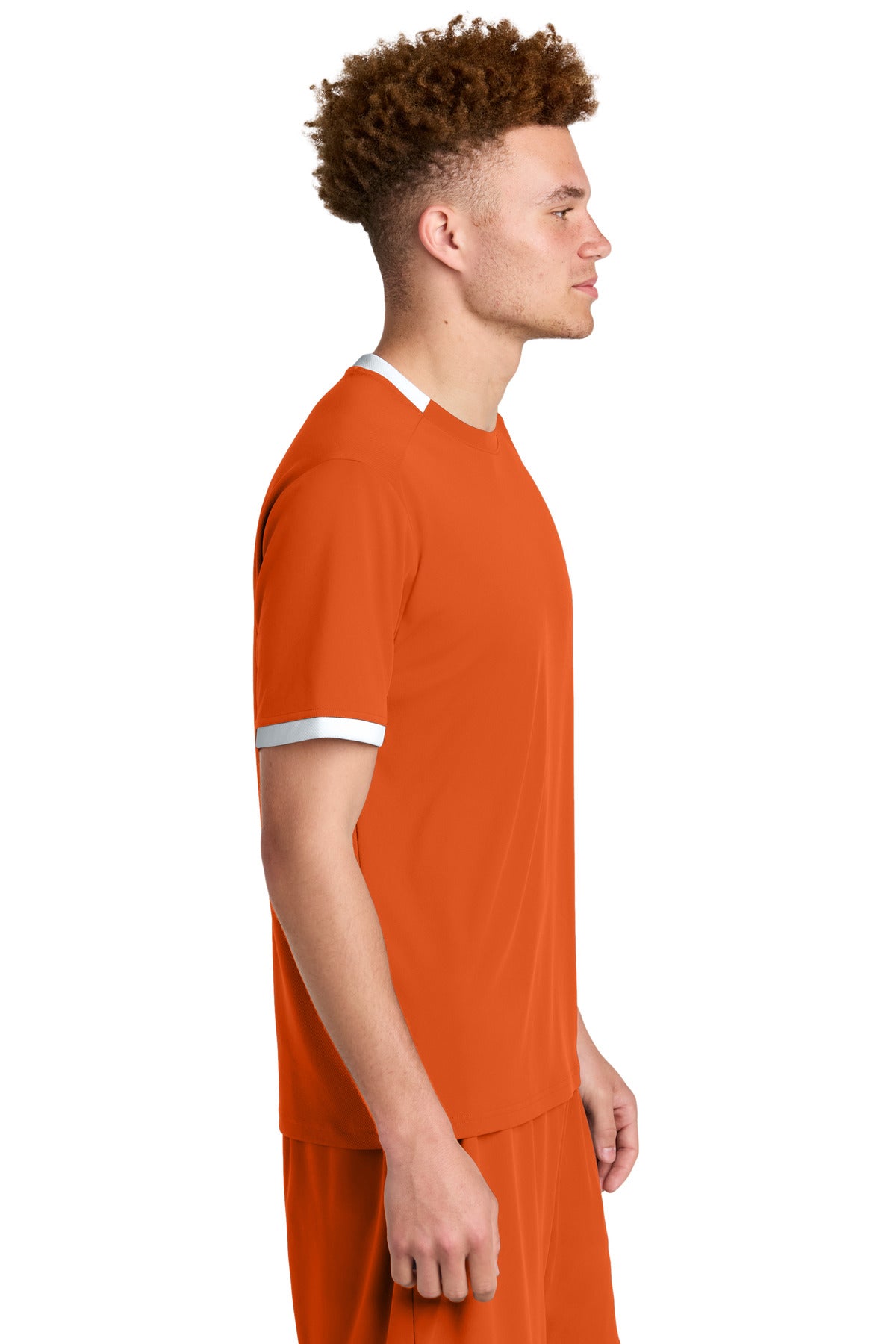 DpOr/White Sport-Tek Club Short Sleeve Crew ST440