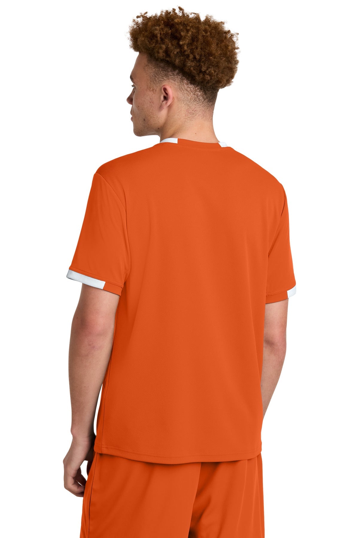 DpOr/White Sport-Tek Club Short Sleeve Crew ST440