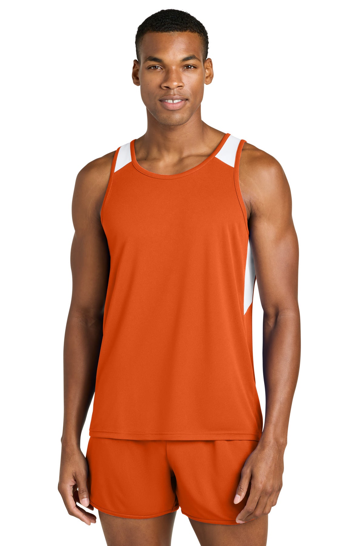 DpOr/White Sport-Tek Club Track Tank ST446