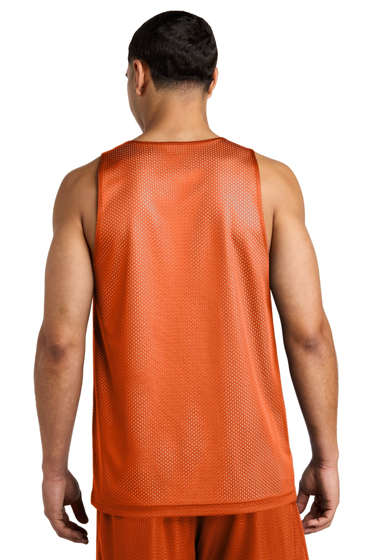 DpOr/White Sport-Tek PosiCharge Reversible Mesh Tank ST5000