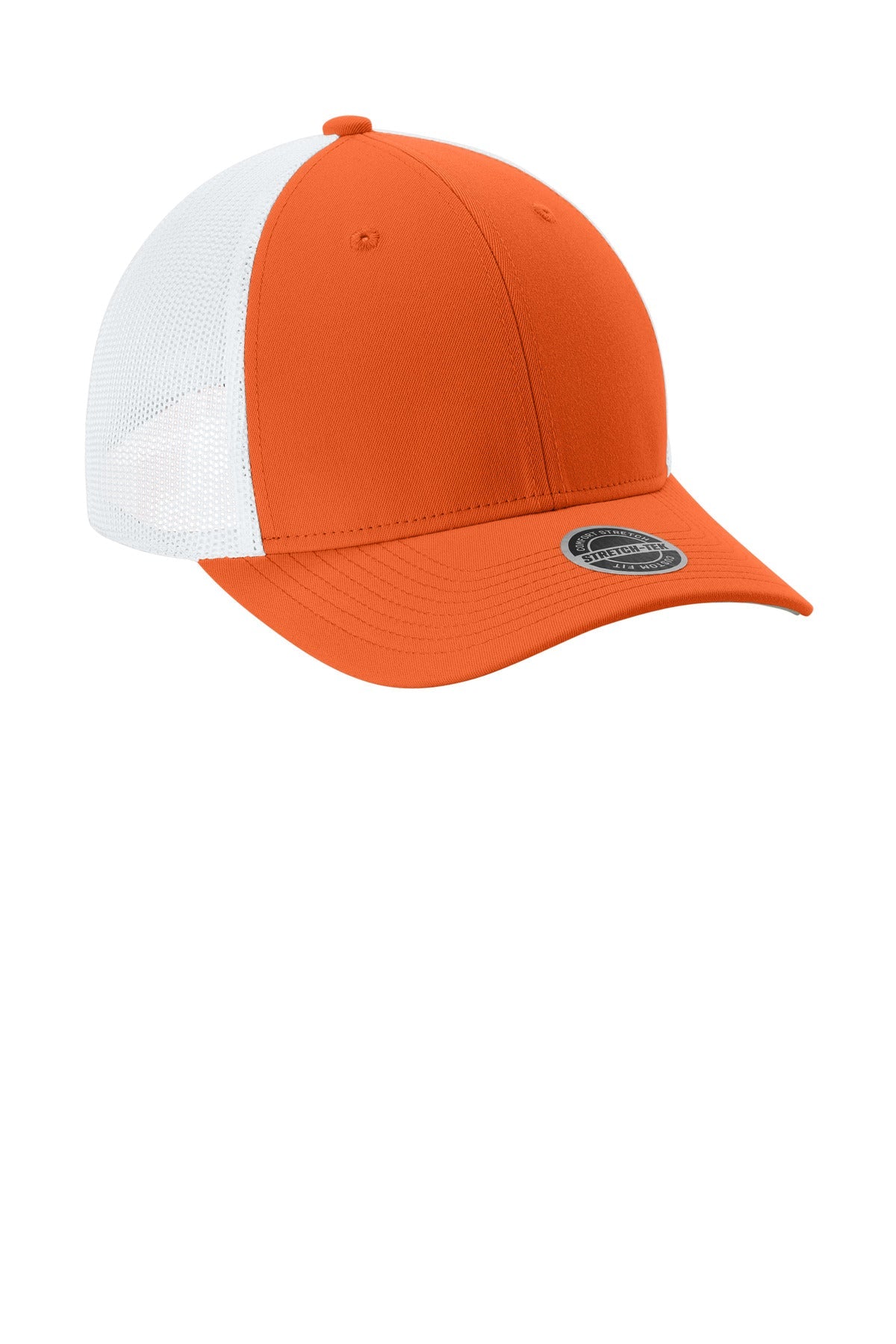 DpOr/White Sport-Tek Stretch-Tek Mesh Back Cap STC60
