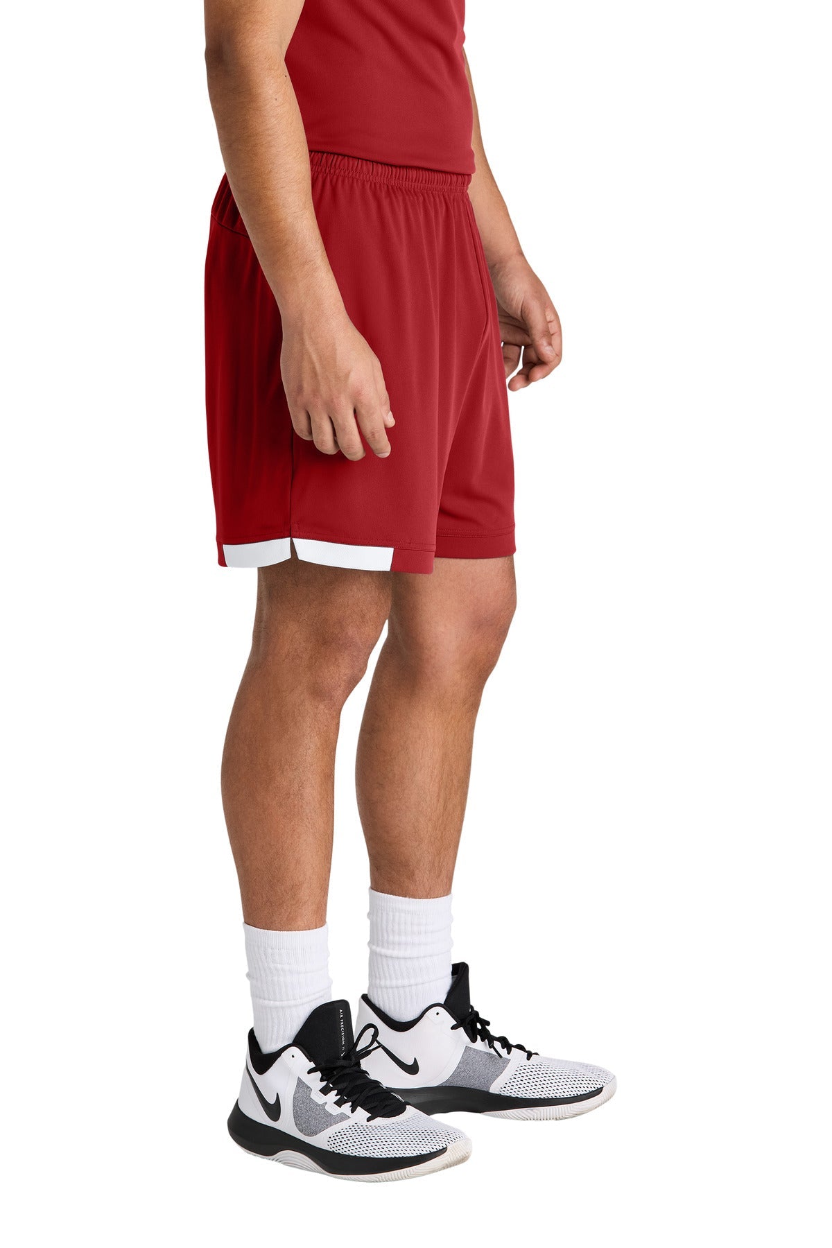 DpRd/Wht Sport-Tek Club 7" Short ST442