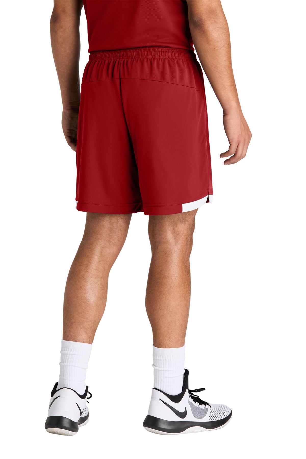 DpRd/Wht Sport-Tek Club 7" Short ST442