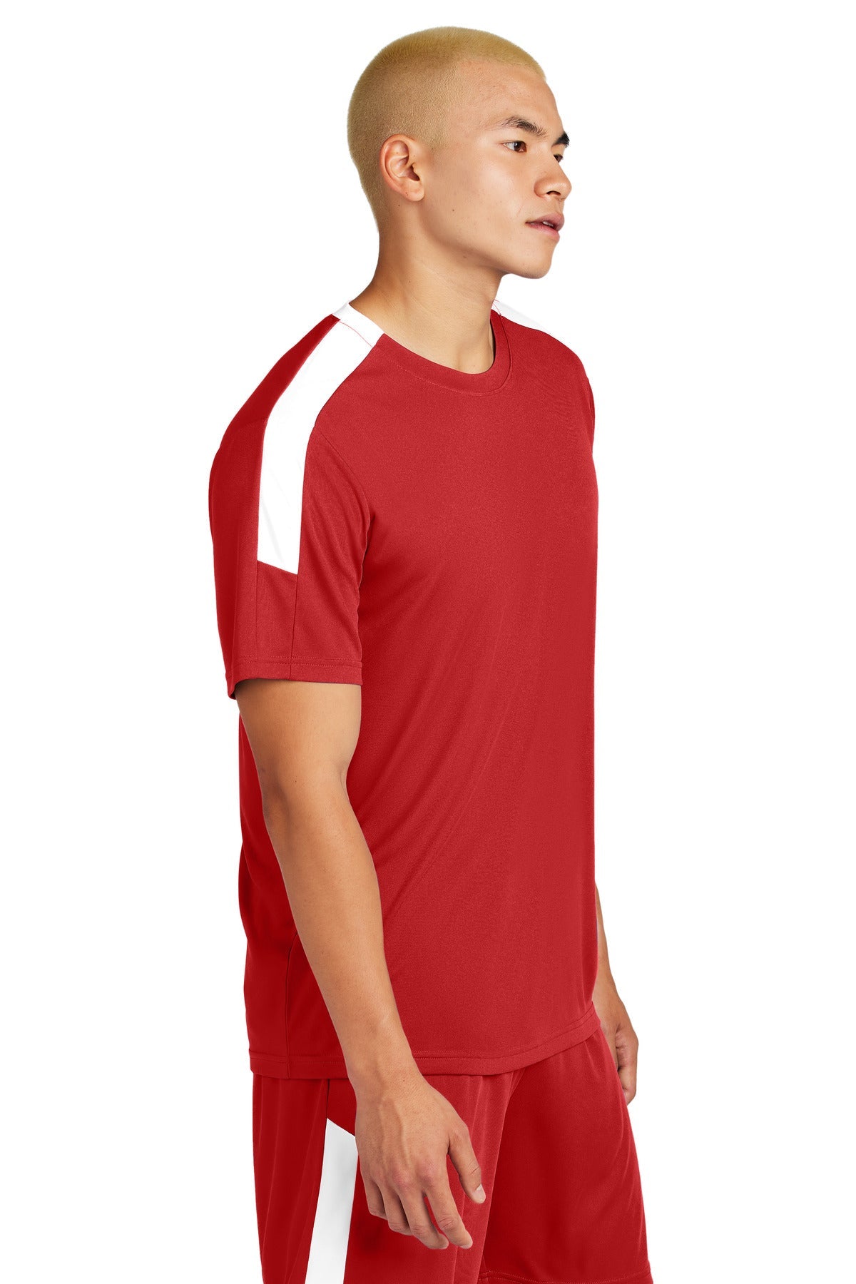 DpRd/Wht Sport-Tek Competitor United Crew ST100