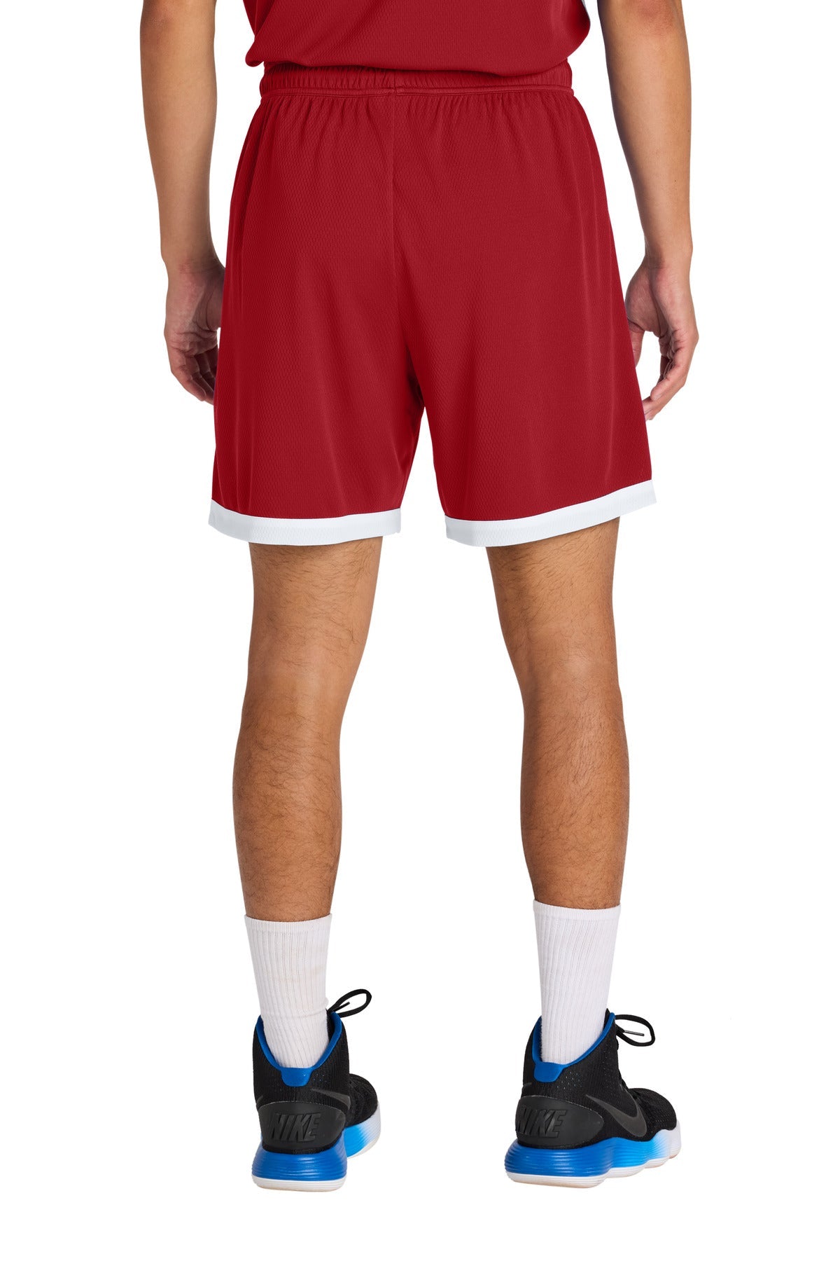 DpRd/Wht Sport-Tek Rival Basketball 7"Short ST901