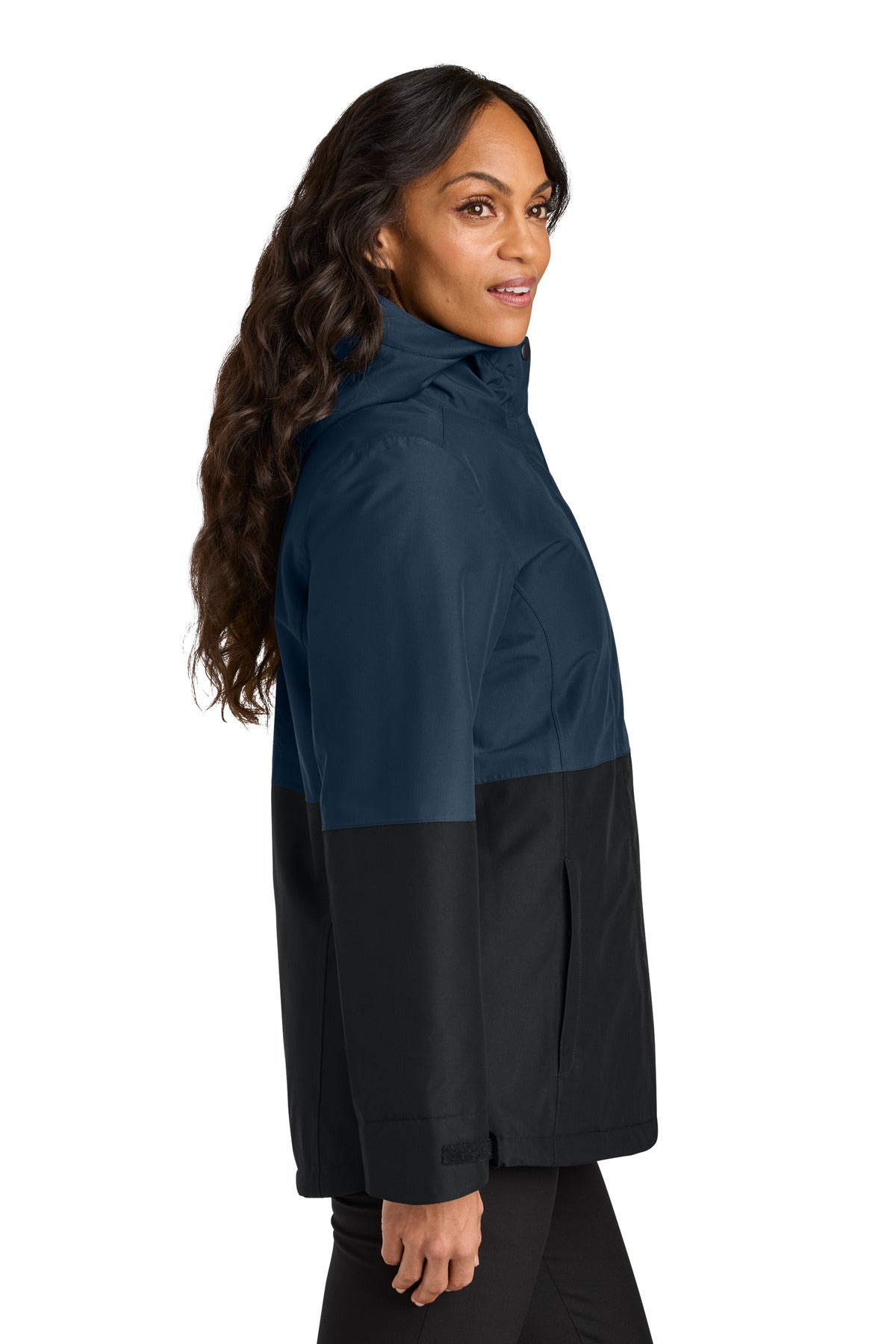 DsBNv/DpBk Port Authority Women's Insulated Heavy Ripstop Jacket L721