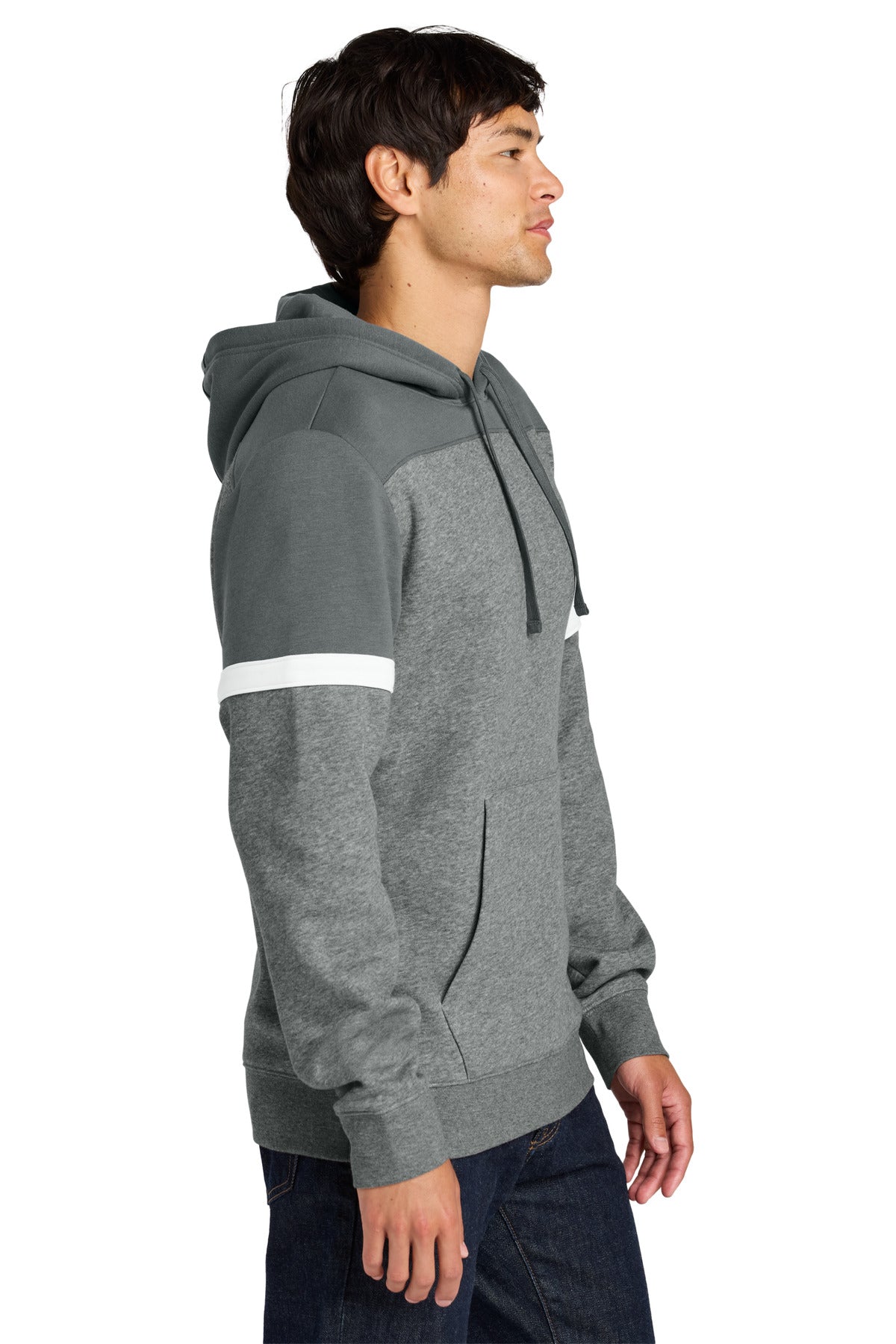 DSmGy/VtgH Sport-Tek Drive Fleece Colorblock Hoodie STF205