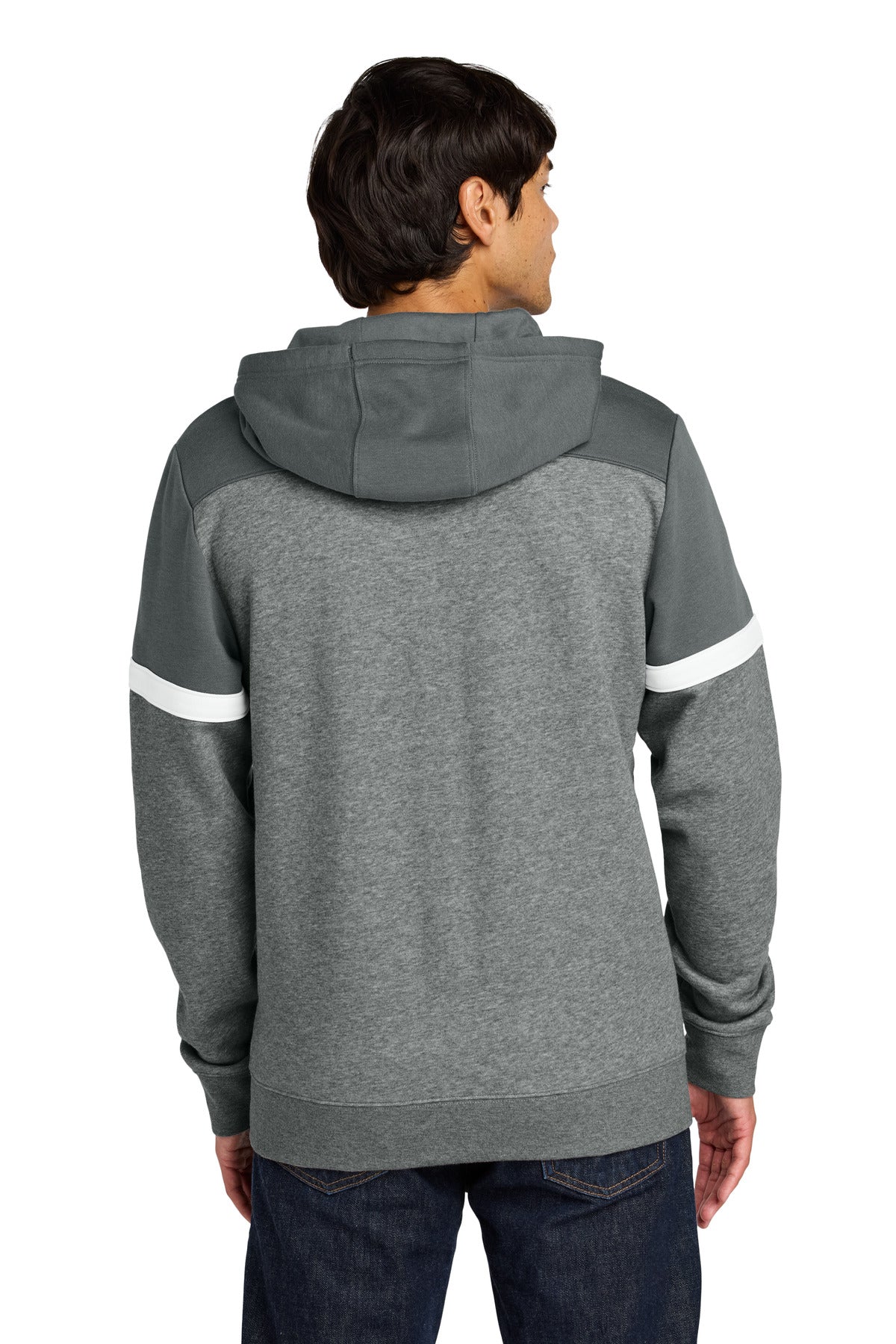 DSmGy/VtgH Sport-Tek Drive Fleece Colorblock Hoodie STF205