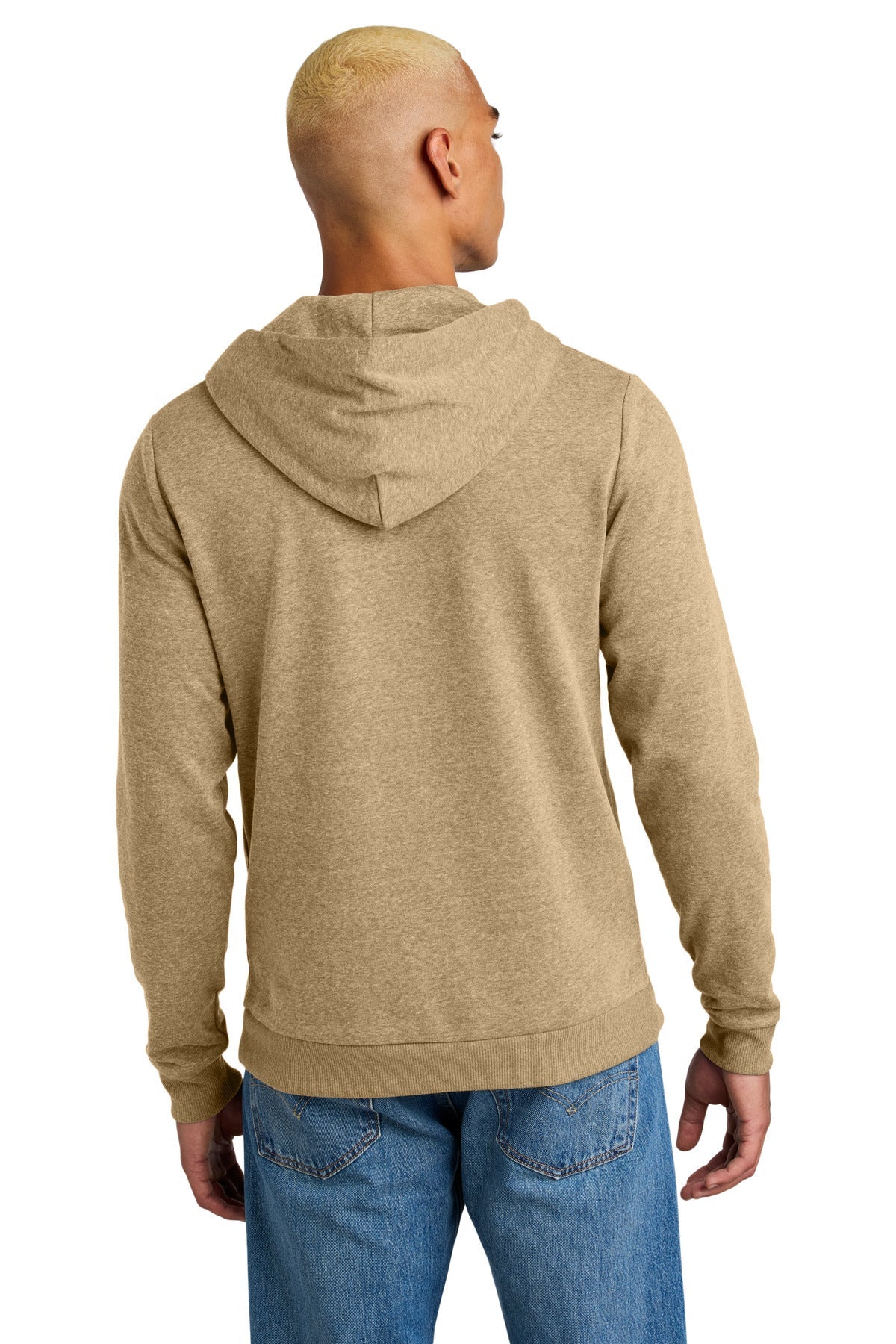 DsrtTanHtr District Perfect Tri Fleece Pullover Hoodie DT1300