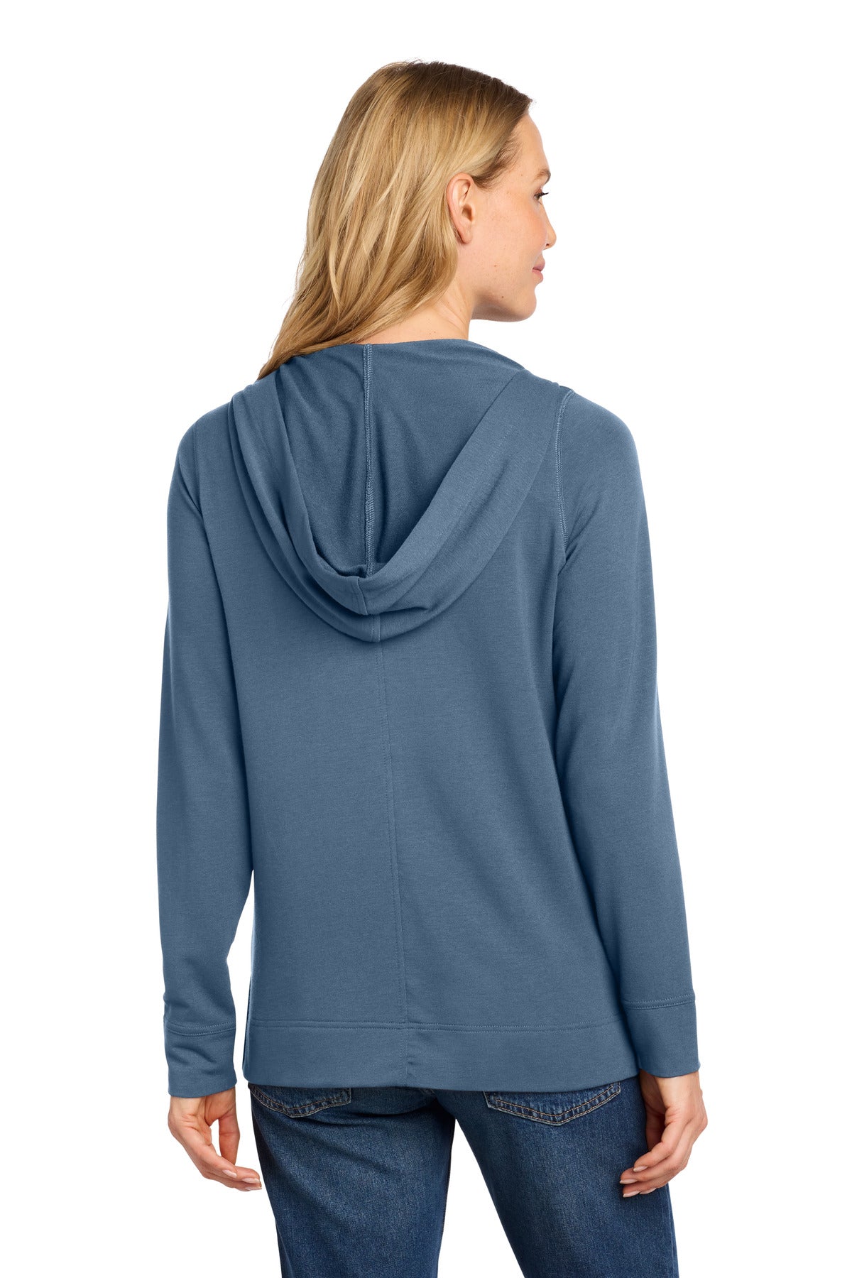 DuskBlue Port Authority Women's Microterry Pullover Hoodie LK826