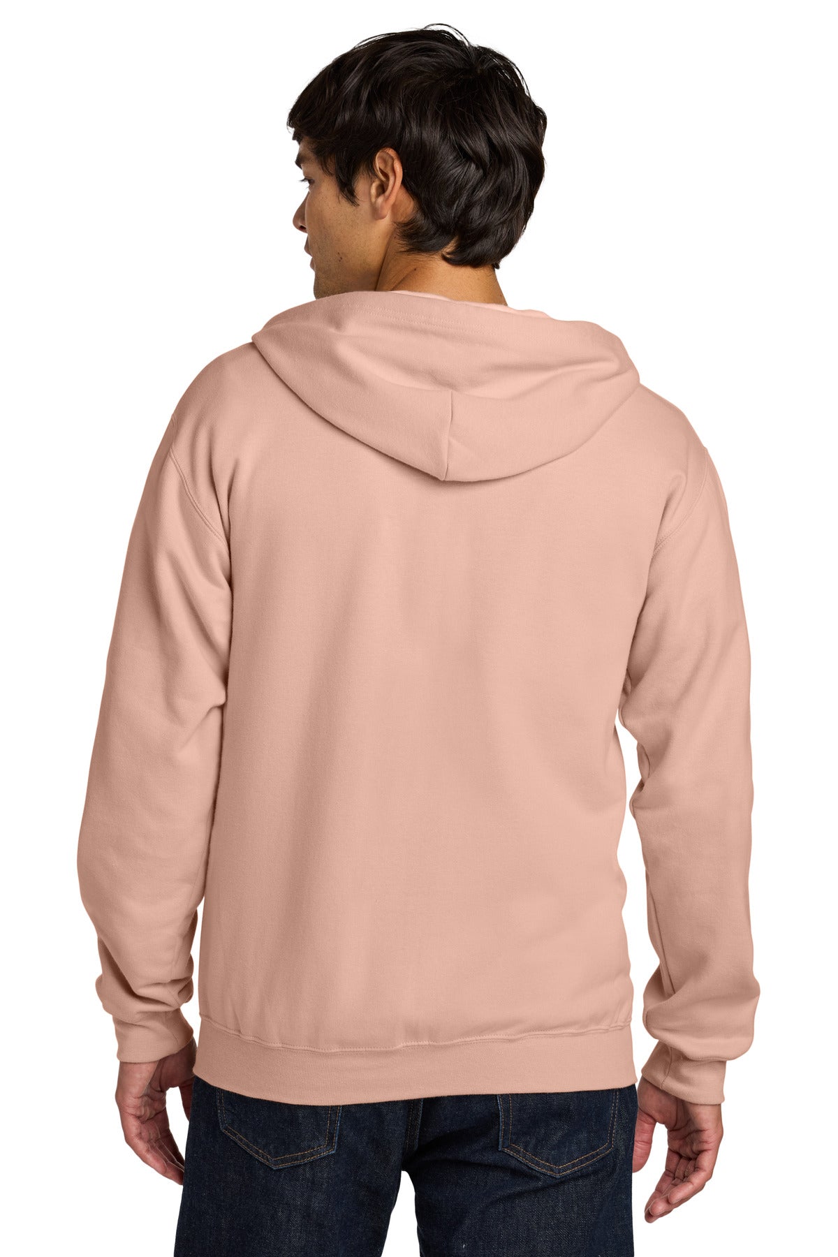 DustyRose Gildan Softstyle Midweight Fleece Full-Zip Hooded Sweatshirt SF600