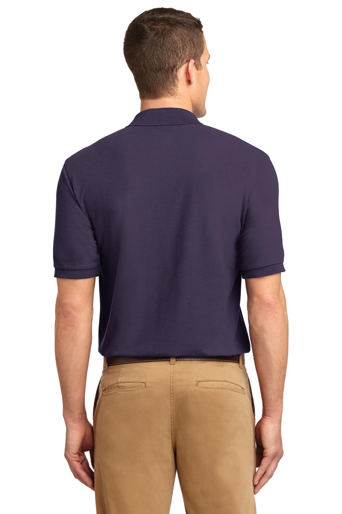 Eggplant Port Authority Extended Size Silk Touch Polo K500ES