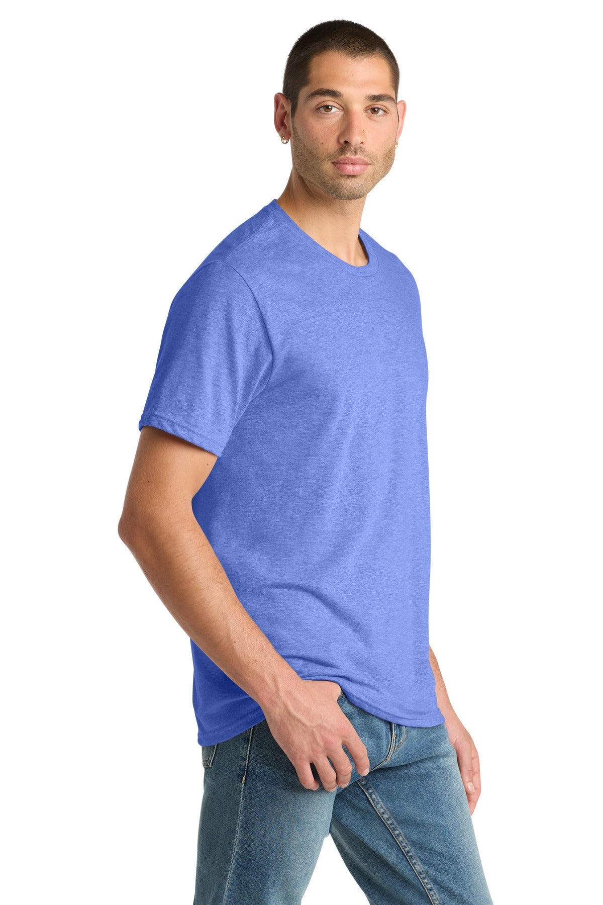 ElecPrplHt District Perfect Blend CVC Tee. DM108