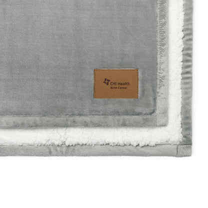 Elephant Minkie Sherpa Baby Blanket