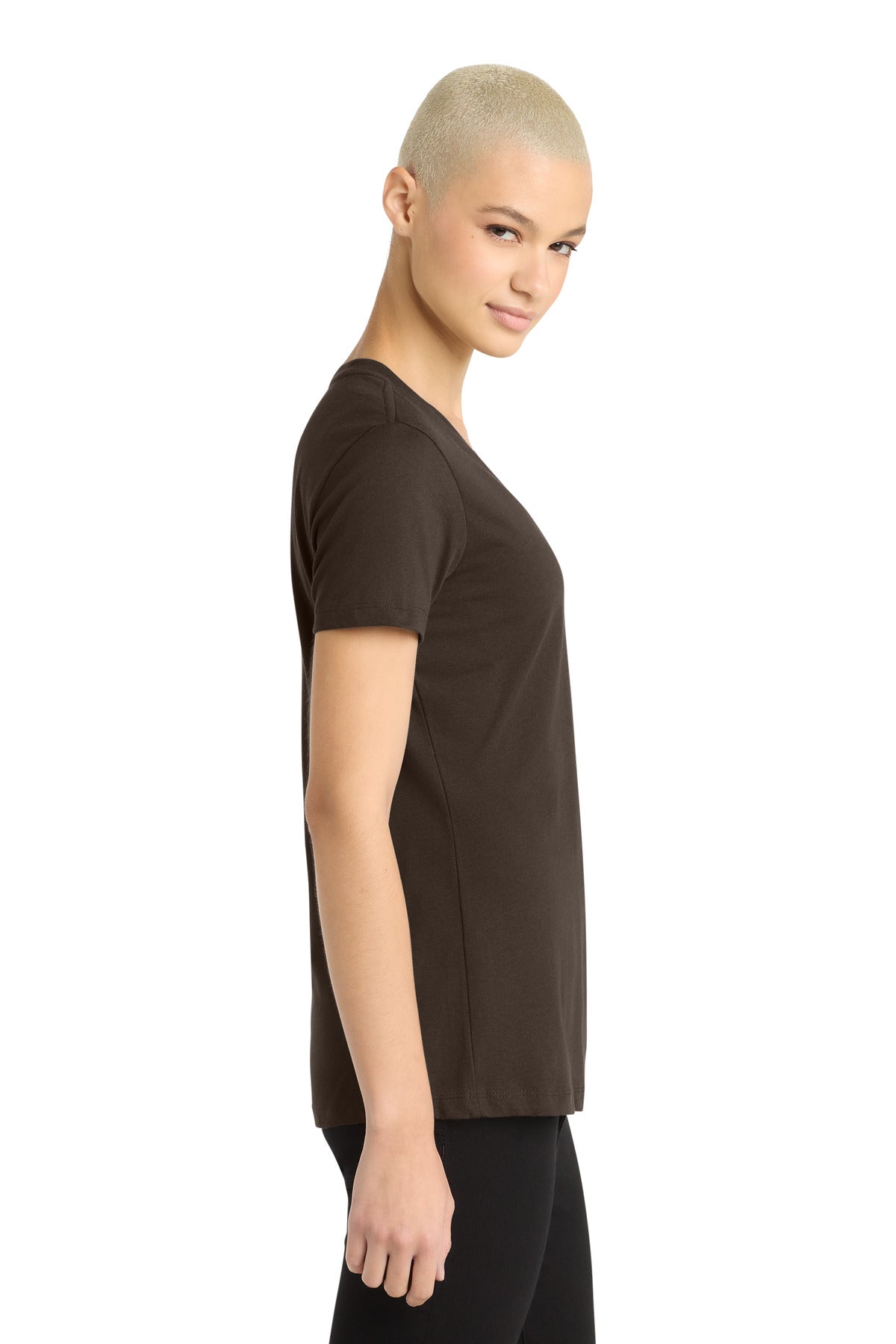 Espresso District - Women's Perfect Weight V-Neck Tee. DM1170L