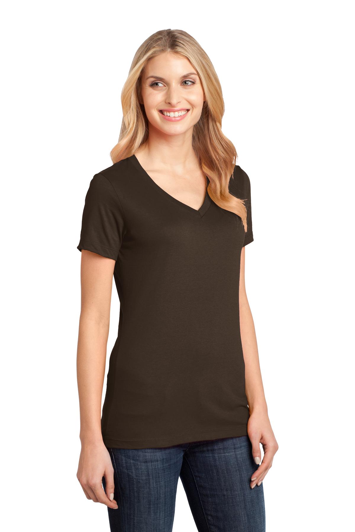 Espresso District - Women's Perfect Weight V-Neck Tee. DM1170L